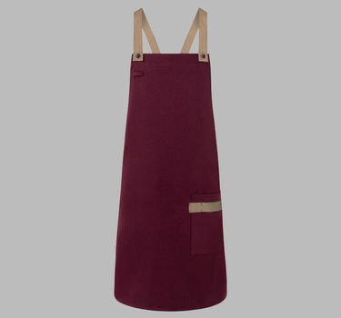 Karlowsky - Bib Apron Urban-Look With Cross Straps And Pocket - Forklæde