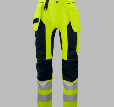 PROJOB - 6513 BUKS MED STRETCHPANELER EN ISO 20471 KLASSE 2/1 - Arbejdsbukser - 646513