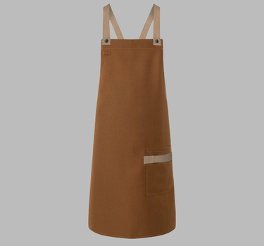 Karlowsky - Bib Apron Urban-Look With Cross Straps And Pocket - Forklæde