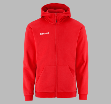 Craft - Community 2.0 Logo Fz Hoodie M - Hættetrøje med lynlås - 1915295