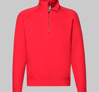 Fruit of The Loom - Premium Zip Neck Raglan Sweat - Half-Zip Trøje F382