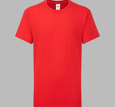 Fruit of The Loom - Kids Iconic 195 T - T-shirts - F185K - Med Eget Logo