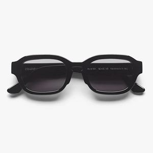 Colorful Standard Sunglass 01 Deep Black Solid Black Sort CS0001 