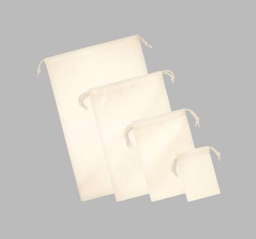 Westford Mill - Organic Premium Cotton Stuff Bag - Økologisk Bomuldspose - WM266 - Med Eget Logo