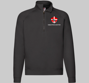 Fruit of the Loom - Sydjysk Motorcykel Club - Premium Zip Neck Raglan Sweat - F382