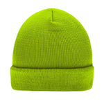 Myrtel Beach Knitted Beanie Lime Green Grøn 7500