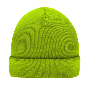 Myrtel Beach Knitted Beanie Lime Green Grøn 7500