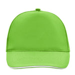 Myrtle Beach 5 Panel Promo Sandwich Cap Adjustable Lime Green White Grøn Hvid MB6552