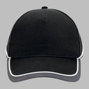 Beechfield Teamwear Competetion Cap Adjustable Black Graphite Grey White Sort Grå  Hvid  CB171  