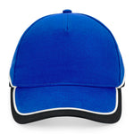 Beechfield Teamwear Competetion Cap Adjustable Bright Royal Black White Blå Sort Hvid CB171