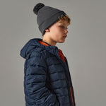 Beechfield Junior Original Pom Pom Beanie Graphite Grey Grå CB426B