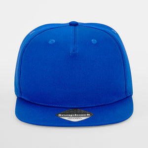 Beechfield 5 Panel Rapper Cap Snapback Bright Royal Blå CB610