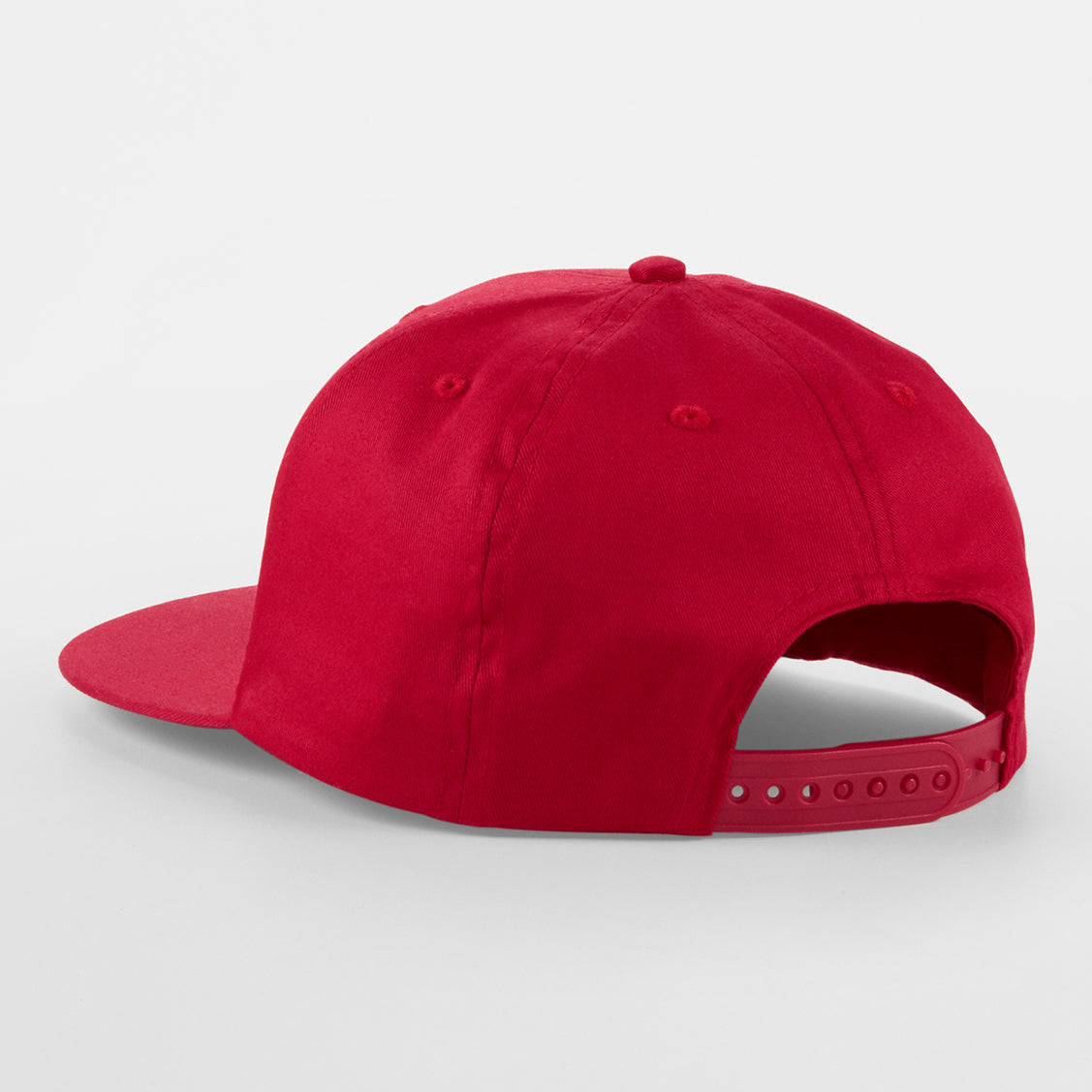 Beechfield 5 Panel Rapper Cap Snapback Classic Red Rød CB610