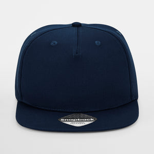 Beechfield 5 Panel Rapper Cap Snapback French Navy Blå CB610