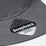 Beechfield 5 Panel Rapper Cap Snapback Graphite Grey Grå CB610