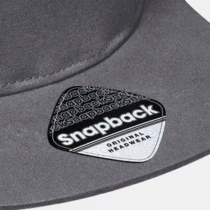 Beechfield 5 Panel Rapper Cap Snapback Graphite Grey Grå CB610