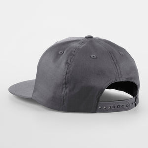 Beechfield 5 Panel Rapper Cap Snapback Graphite Grey Grå CB610