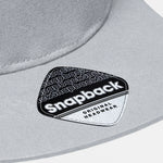 Beechfield 5 Panel Rapper Cap Snapback Light Grey Grå CB610