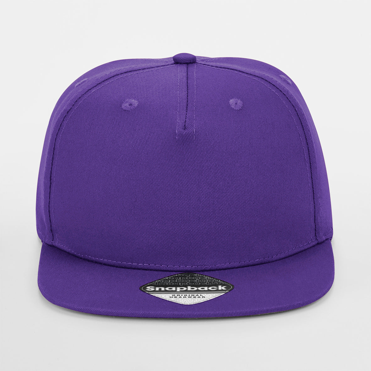 Beechfield 5 Panel Rapper Cap Snapback Purple Lilla CB610