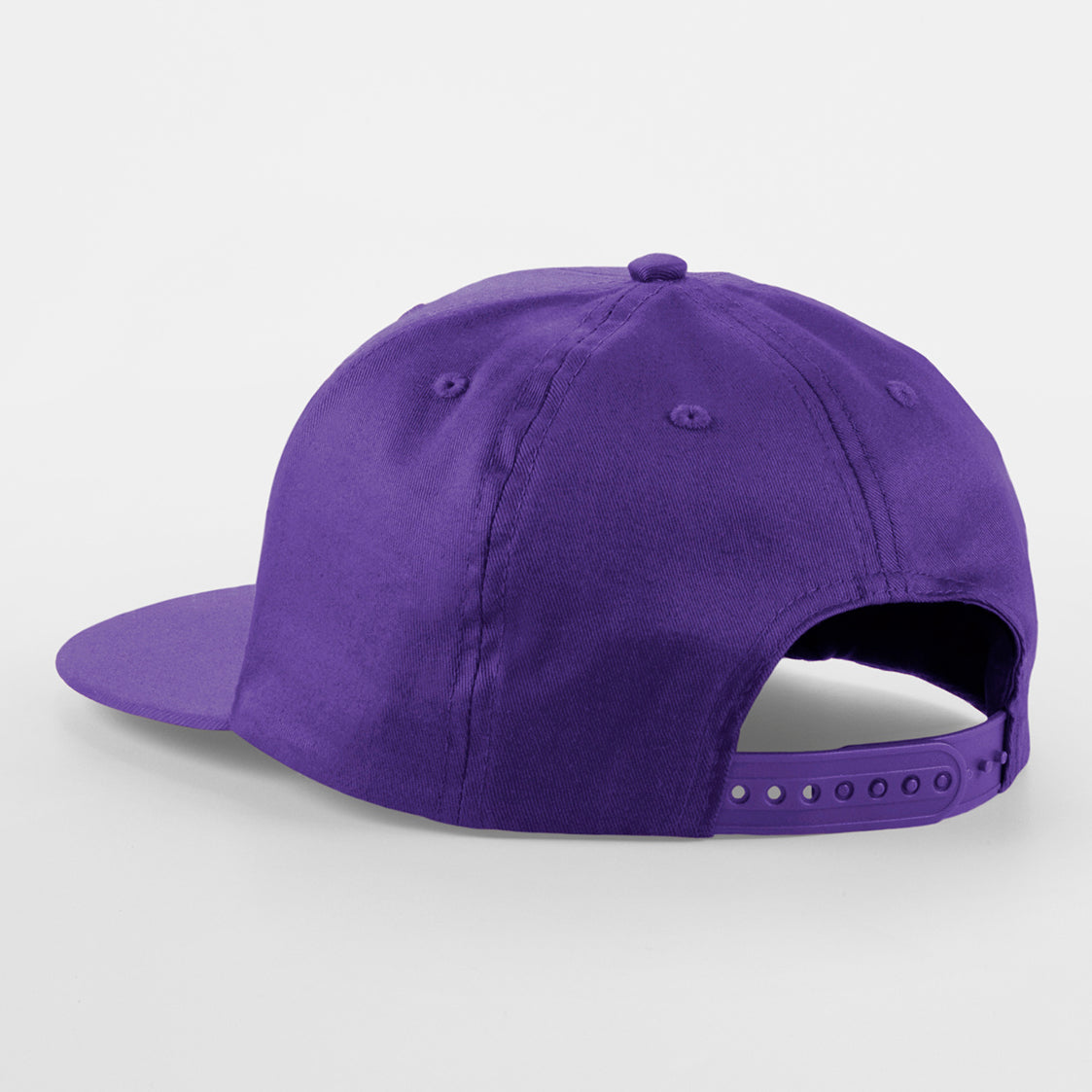 Beechfield 5 Panel Rapper Cap Snapback Purple Lilla CB610