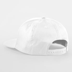 Beechfield 5 Panel Rapper Cap Snapback White Hvid CB610