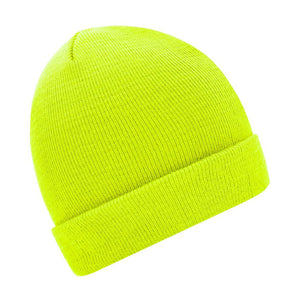 Myrtel Beach Knitted Beanie Bright Yellow Gul 7500