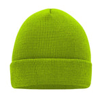 Myrtel Beach Knitted Beanie Lime Green Grøn 7500