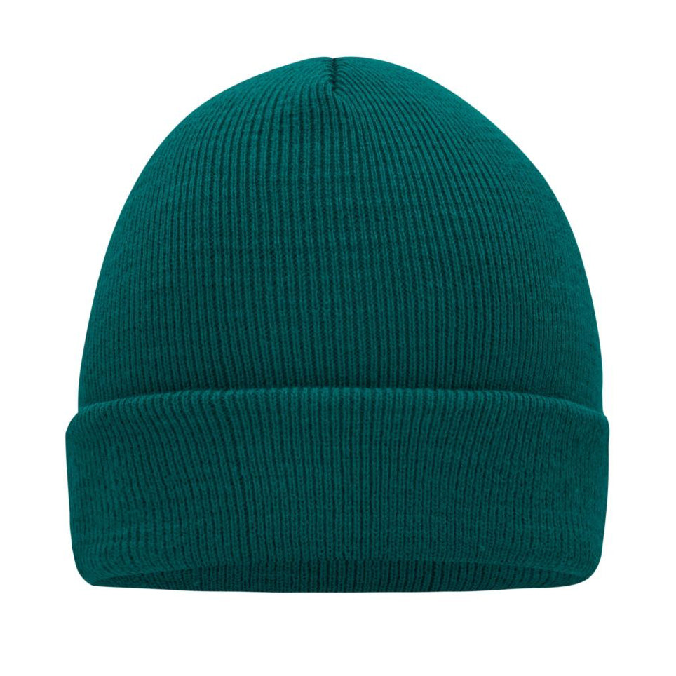 Myrtel Beach Knitted Beanie Dark Green Mørkegrøn 7500