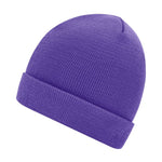 Myrtel Beach Knitted Beanie Dark Purple Lilla 7500