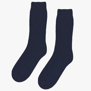 Colorful Standard Merino Wool Blend Sock Accessories Navy Blue Blå CS6003 