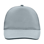 Myrtle Beach 5 Panel Promo Sandwich Cap Adjustable Light Grey Black Grå Sort MB6552