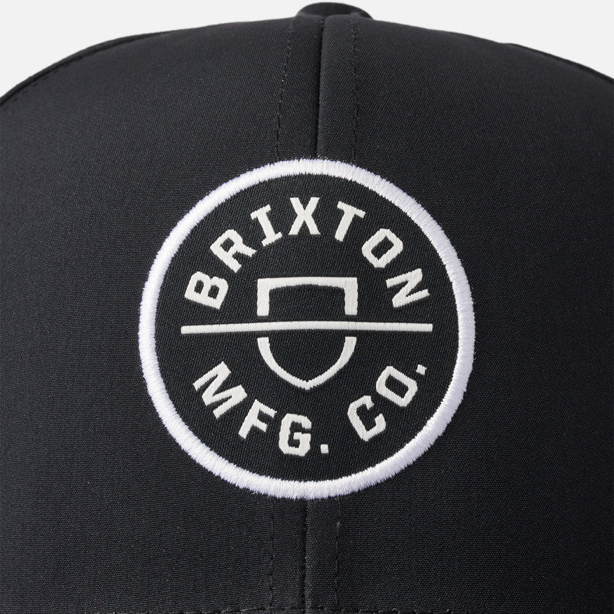 Brixton Crest X MP Snapback Black Sort 10730 BLACK 