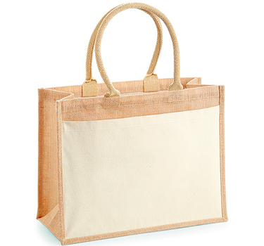 Westford Mill - Cotton Pocket Jute Shopper - Mulepose