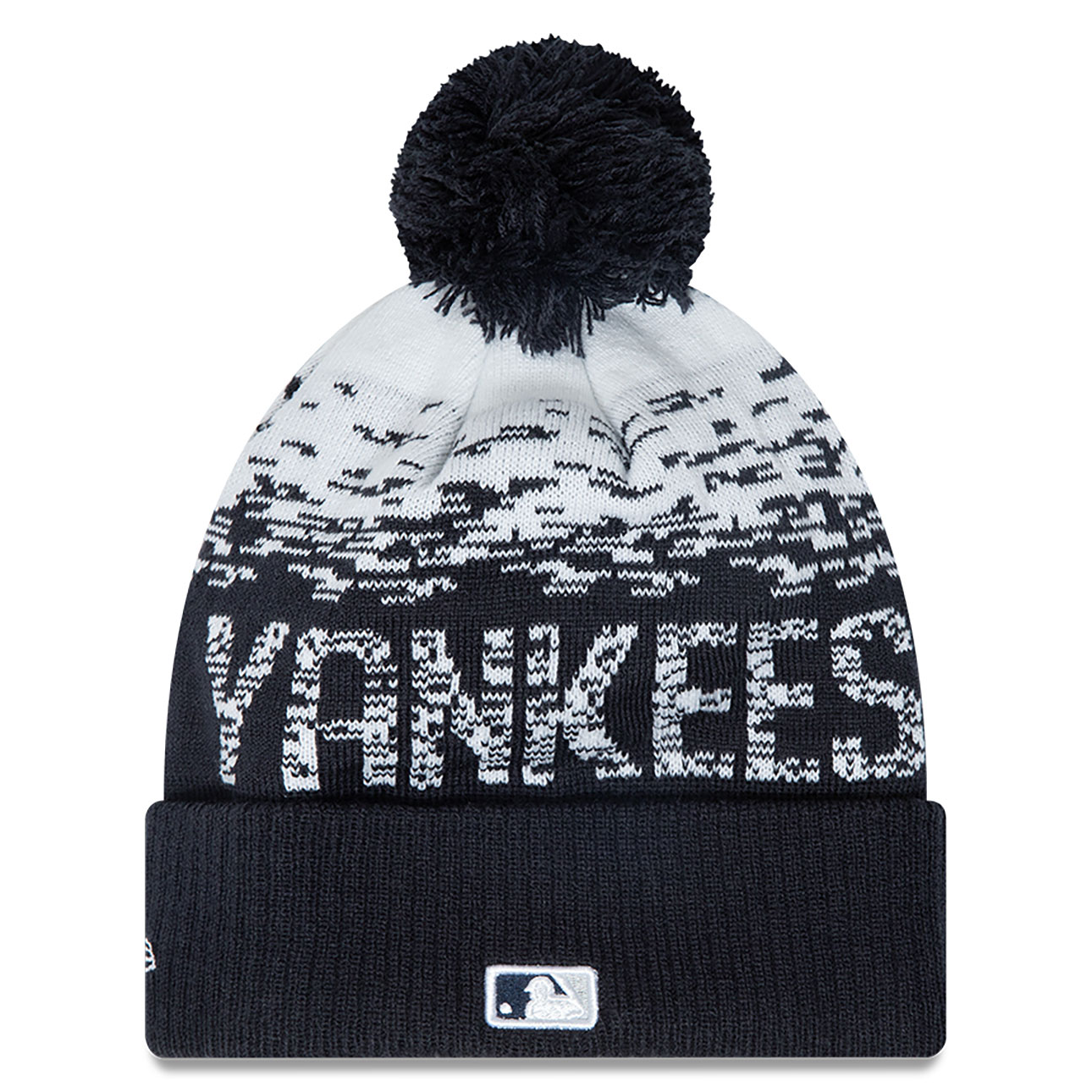 New Era - NY Yankees Bobble Sport - Beanie - Dark Navy/White