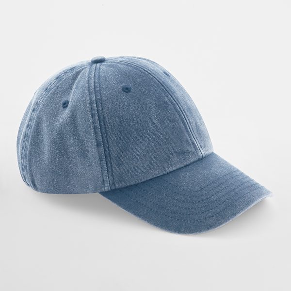 Beechfield Low Profile Vintage Cap Adjustable Vintage Light Denim CB655