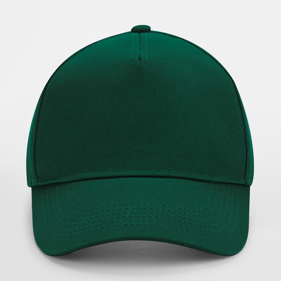 Beechfield Ultimate 5 Panel Cap Adjustable Bottle Green Grøn CB15