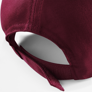 Beechfield Ultimate 5 Panel Cap Adjustable Burgundy Rød CB15