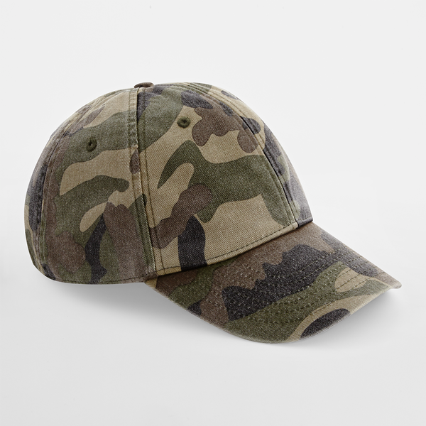 Beechfield Low Profile Vintage Cap Adjustable Vintage Jungle Camo CB655