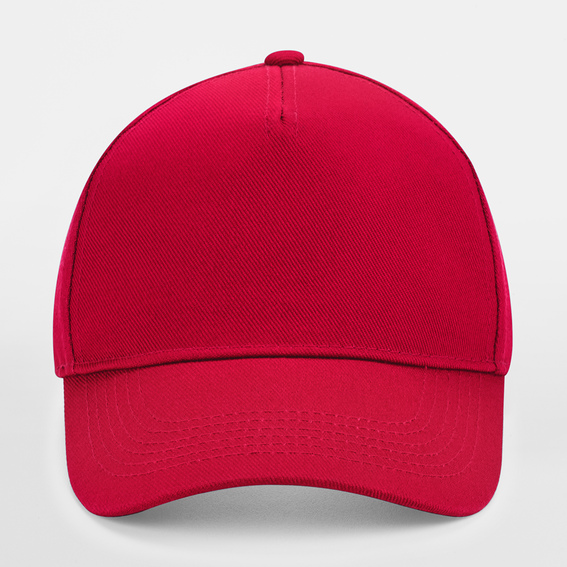 Beechfield Ultimate 5 Panel Cap Adjustable Classic Red Rød CB15