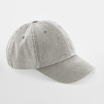 Beechfield Low Profile Vintage Cap Adjustable Vintage Grey Grå CB655