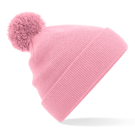 Beechfield Original Pom Pom Beanie Dusky Pink Lyserød B426