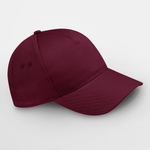 Beechfield Ultimate 5 Panel Cap Adjustable Burgundy Rød CB15