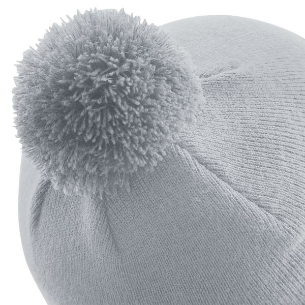 Beechfield Original Pom Pom Beanie Light Grey Grå B426