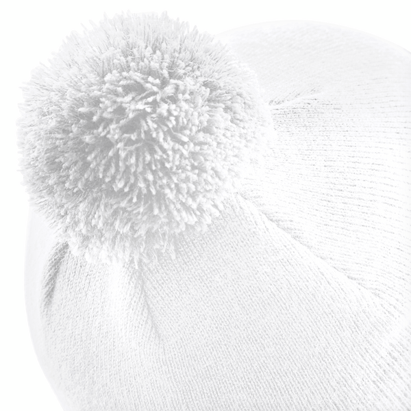 Beechfield Original Pom Pom Beanie White Hvid B426