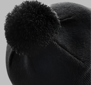 Beechfield Junior Original Pom Pom Beanie Black Sort CB426B