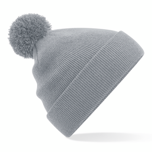 Beechfield Original Pom Pom Beanie Light Grey Grå B426