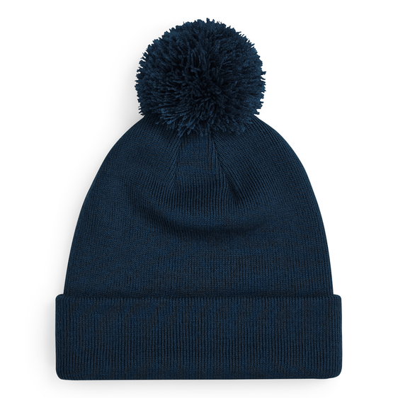 Beechfield Junior Original Pom Pom Beanie French Navy Blå CB426B