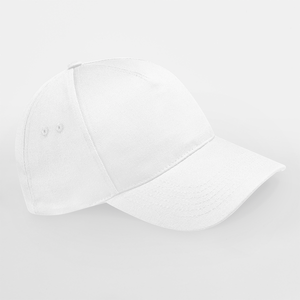 Beechfield Ultimate 5 Panel Cap Adjustable White Hvid CB15