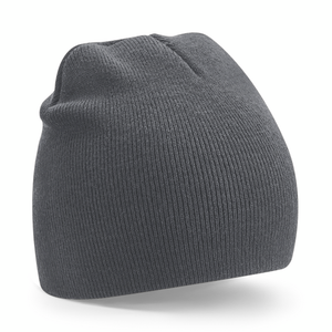 Beechfield Recycled Original Pull On Beanie Graphite Grey Grå B44R