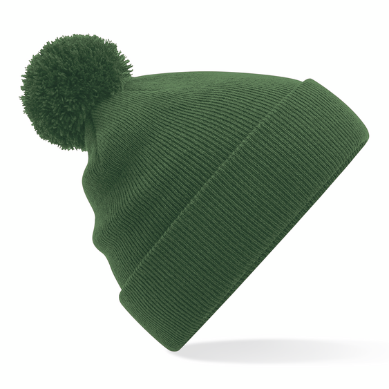 Beechfield Original Pom Pom Beanie Moss Green Grøn B426